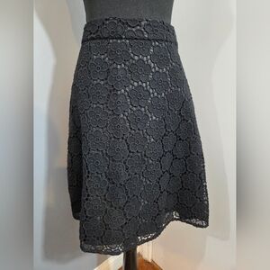 Kate Spade Skirt The Rules Black A Line Lace Skirt Sz 8